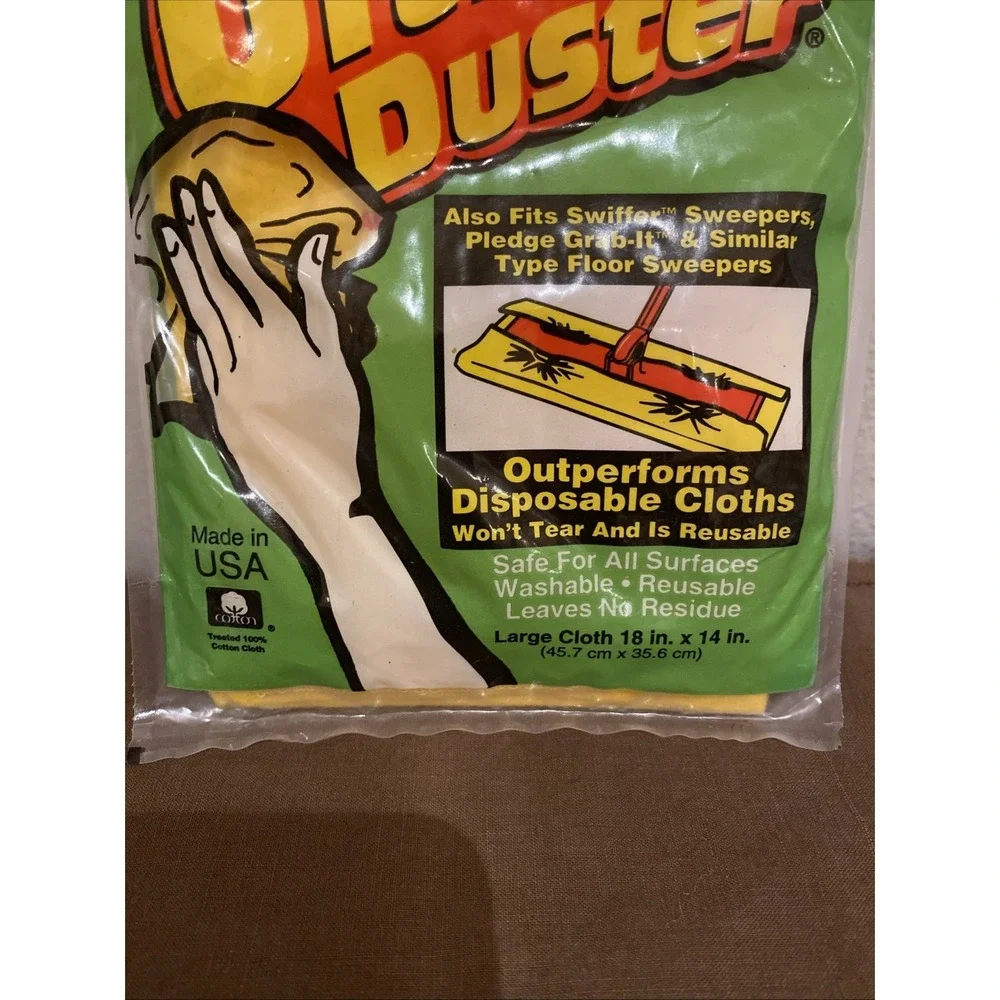 Vtg One-Wipe Ultimate Duster Cloth Large 14